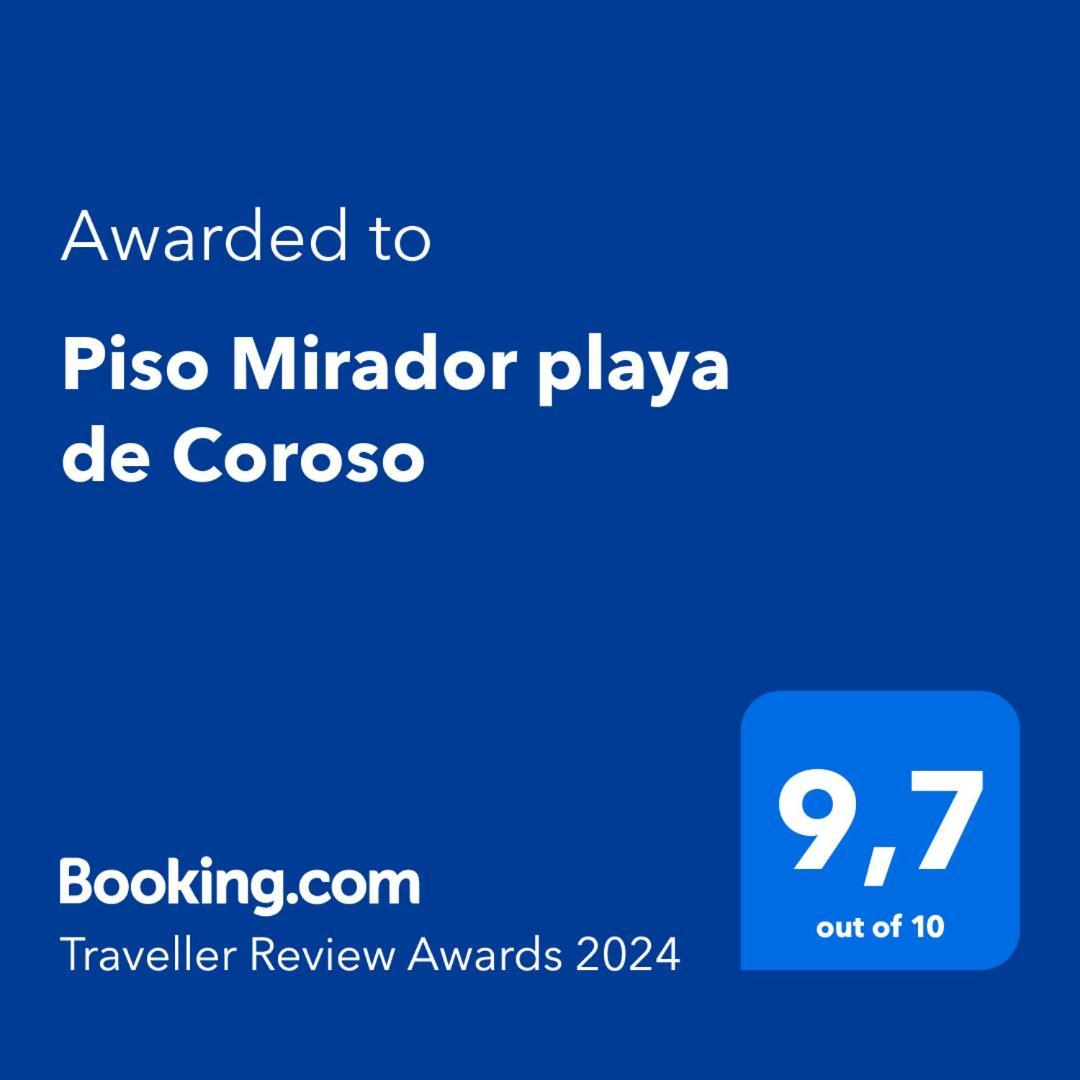 Apartamento Piso vista al mar en playa de Coroso Ribeira Exterior foto